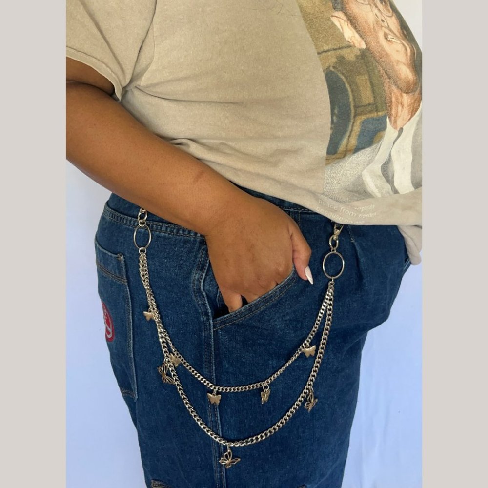 SHEIN Pant Butterfly Chain